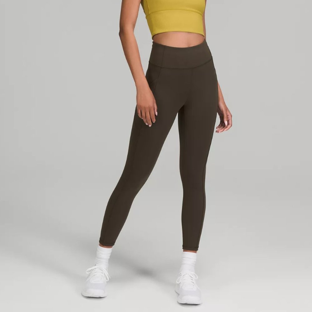 Lululemon Invigorate High Rise Tight 25” Dark Olive - Size 12